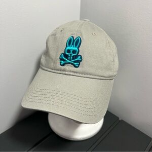 Psycho Bunny The Hampton Classic Tan Beige Blue Hat Adult Adjustable OSFA
